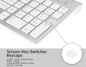 2.4GHz Super Slim Wireless <strong>Keyboard</strong> <strong>Mouse</strong> Combo IT DE RU ES Layout - Product Image 4