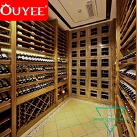 Meubles de décoration de magasin de vin uniques et élégants, présentoir en bois pour la conception de magasin de vin