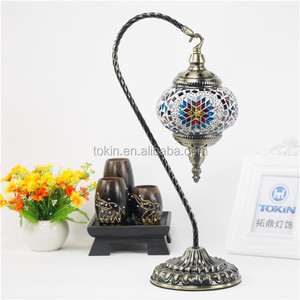 イスタンブール手工芸品モザイクアートテーブルトルコのランプ - Product Image 4