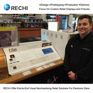 RECHI Custom Counter Consumer elettronica al dettaglio POS espositore <span class=keywords><strong>per</strong></span> Audio prodotto auricolare altoparlante <span class=keywords><strong>Stand</strong></span> di visualizzazione con LCD - Product Image 6