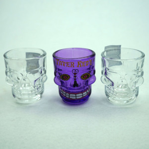 クリスタル40mlショットグラススカルシェイプ飲用グラスまとめ買い - Product Image 2