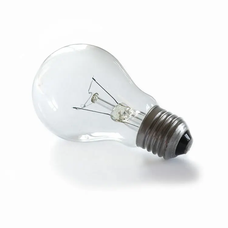 A55/A60 Akkor lamba ışığı ampul 100 W 220 V/110 V Açık/buzlu yüzey Edison ampul fabrika fiyat