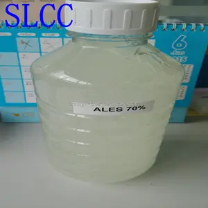 Jabón materias primas de amonio lauril éter sulfato de 70 detergente líquido
