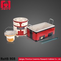 Brasero japonais en céramique Shichirin Hibachi pour barbecue au charbon de bois en camping