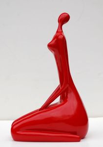 アートスタチューデコレーション等身大レジンレッドマン彫刻 - Product Image 4