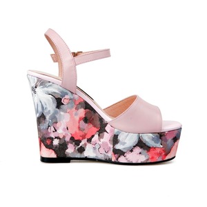 Rifornimento della fabbrica prezzo <span class=keywords><strong>basso</strong></span> sandalo delle donne scarpe moda <span class=keywords><strong>sandali</strong></span> <span class=keywords><strong>tacco</strong></span> alto per le signore del tallone di cuneo cinturino alla caviglia <span class=keywords><strong>sandali</strong></span> per le ragazze - Product Image 5