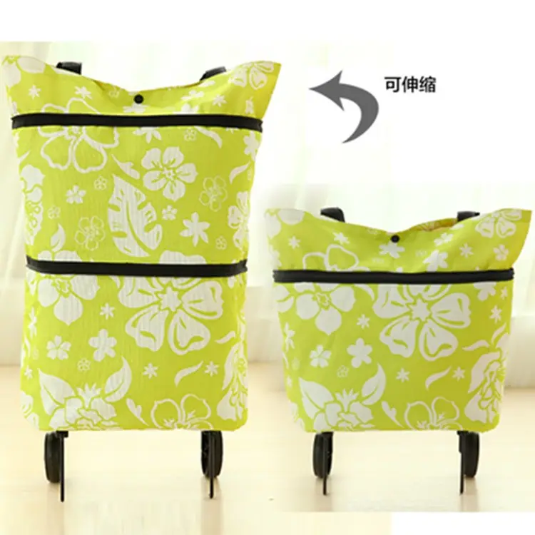 Folding Wheel Shopping bag Highquality Foldable shopping trolley bag