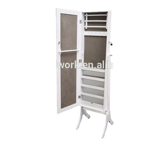 Stile moderno MDF gioielli in legno armadio per la casa mobili medicazione armadio con specchio per il trucco per il soggiorno - Product Image 1