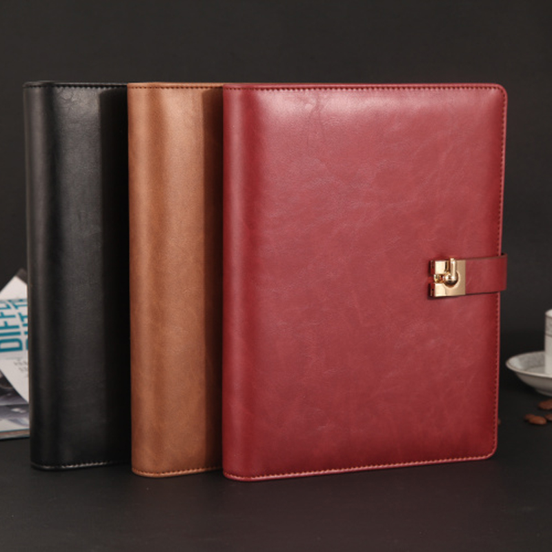 Пользовательский тисненый блокнот A4 A5 B5 из искусственной кожи с подкладкой, дневник с переплетением колец, роскошный офисный деловой многоразовый блокнот, ежедневник