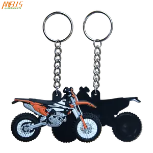 摩托车模型酷橡胶钥匙圈摩托车赛车钥匙扣 3D PVC