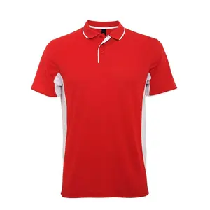 KY 도매 남자 골프 테니스 운동복 남자의 주문 2 색깔 스포츠 폴로 셔츠 싼 공백 빨강 빠른 건조한 스포츠 남자 폴로 셔츠