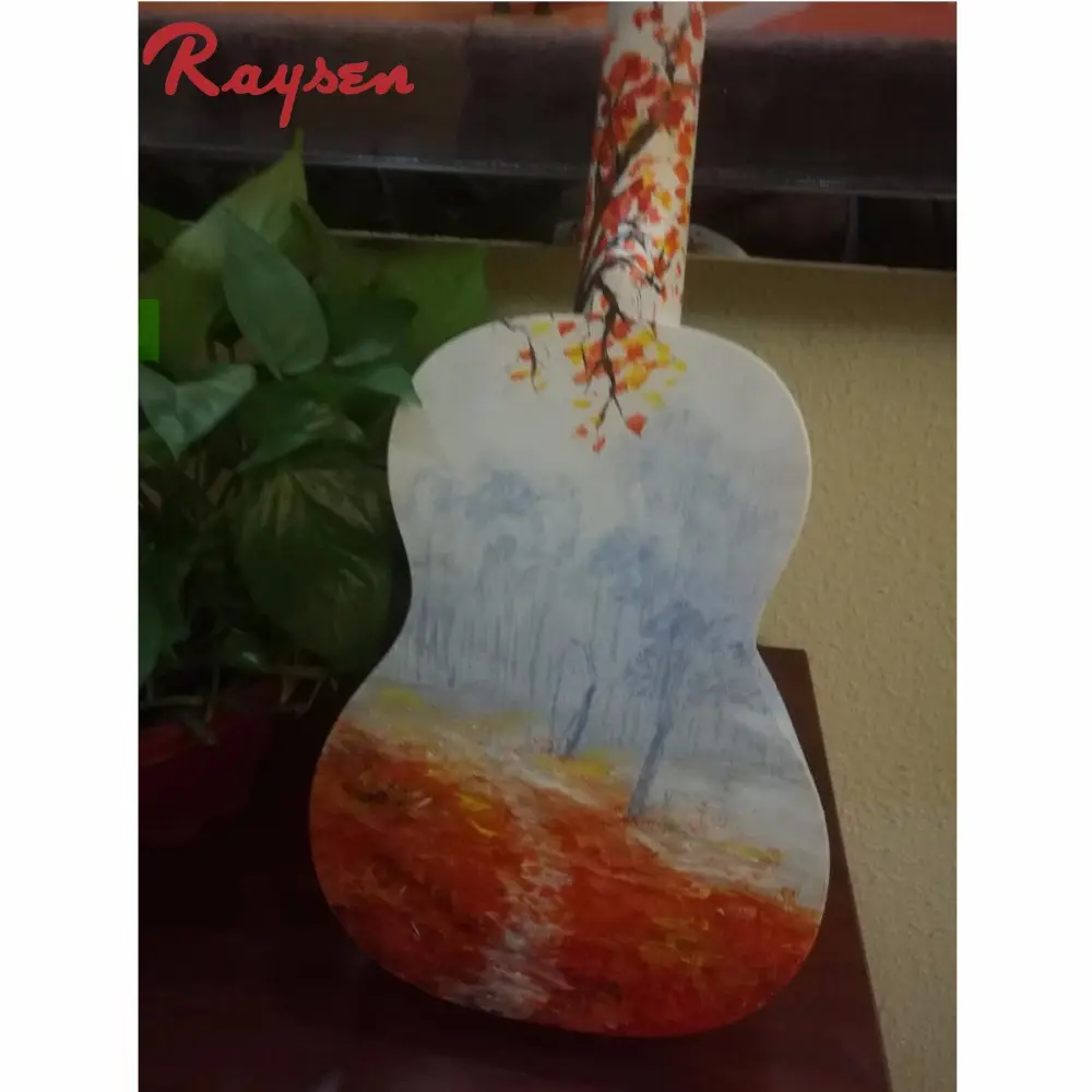 יד צבע יפה Ukulele סיטונאי Ukulele גיטרה מגניב עיצוב עבודה אמנות קטנות