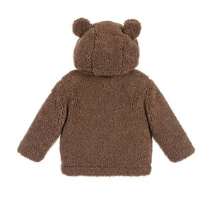 Enfants vêtements usine personnalisée fermeture éclair jusqu'à <span class=keywords><strong>teddy</strong></span> fourrure <span class=keywords><strong>veste</strong></span> - Product Image 3