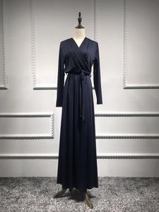 Abaya <span class=keywords><strong>da</strong></span> Donna Kimono Marocchino Dubai Turchia Bangladesh Abbigliamento Islamico Caftano <span class=keywords><strong>Arabo</strong></span> Elbise <span class=keywords><strong>Abito</strong></span> Musulmano Nero Blu Verde RELR206 - Product Image 3