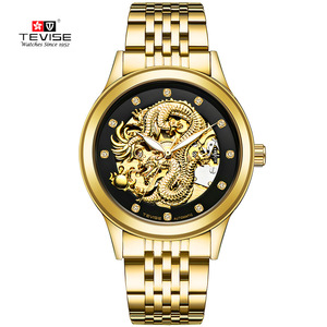 <span class=keywords><strong>Orologio</strong></span> Meccanico <span class=keywords><strong>Elegante</strong></span> da <span class=keywords><strong>Uomo</strong></span> Tevise in Acciaio Inossidabile Resistente all'Acqua - Product Image 4
