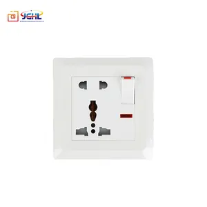 Groothandel Britse Pc 13A Multi Switch Socket Met Neon