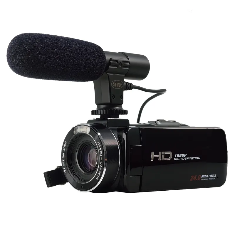 HDV-Z20 WiFi Kablosuz profesyonel video kamera FHD: 1920*1080 (30fps) dahili (LED X 2) mini video 3.0 ''Touch Paneli kamera