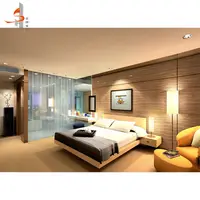 Venda quente Royal Hotel de Luxo Mobília Do Quarto Estofado Cama Quarto Conjunto de Foshan Fabricante