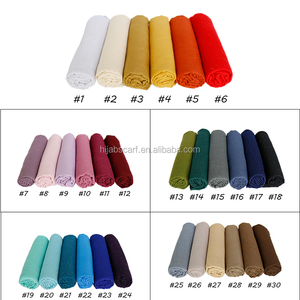 بيع بالجملة أزياء شال لامع لون واحد حجاب امرأة مسلمة بريق فسكوزي وشاح طويل - Product Image 2