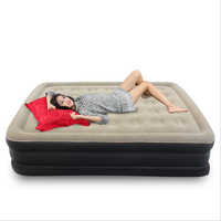 Matelas Gonflable en Chlorure de Polyvinyle, Lit d'Appoint Confortable et Floqué pour Grand Lit (Queen Size) - Style Tendance