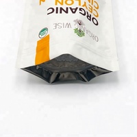 Doypack pochette refermable à fermeture éclair en feuille d'aluminium épices assaisonnement poudre de racine de curcuma cannelle de Ceylan sac d'emballage