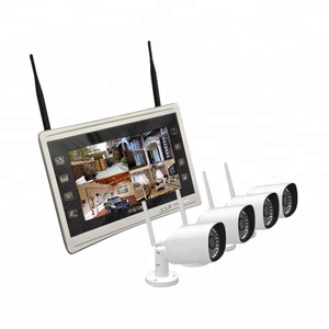 Innotronik Kit Kamera CCTV Nirkabel NVR, Kit Kamera IP 4 Saluran WiFi dengan Monitor - Product Image 1