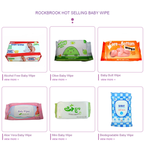 Meilleure vente de lingettes nettoyantes biologiques jetables de marque privée personnalisables et imprimées 99.9% biodégradables hypoallergéniques pour bébés - Product Image 5