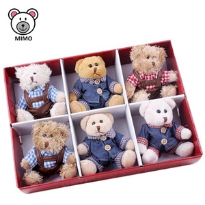 Portachiavi Orsacchiotto di <span class=keywords><strong>Peluche</strong></span> Personalizzato 10cm con Vestiti, Economico all'Ingrosso, Morbido Animale di <span class=keywords><strong>Peluche</strong></span> <span class=keywords><strong>Mini</strong></span> Orsacchiotto - Product Image 1