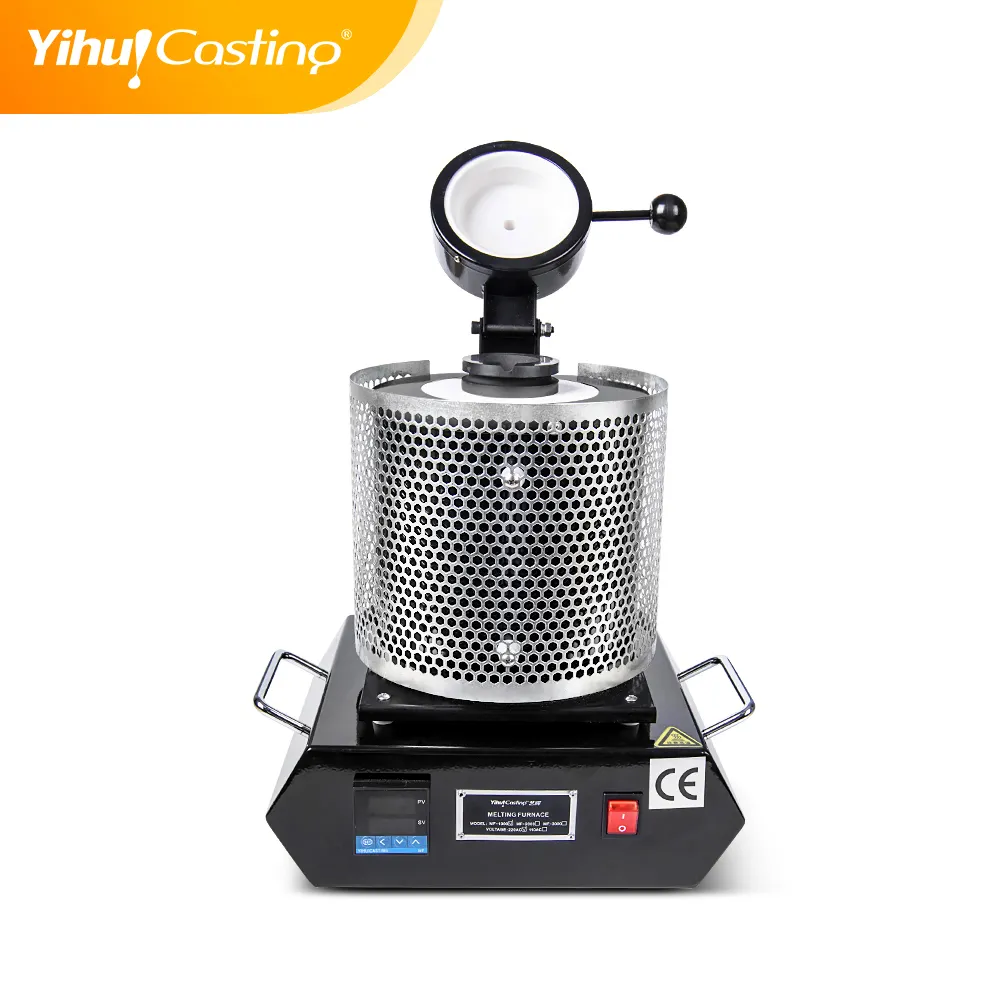 Yihui marka metal eritme makinesi 2KG mini elektrikli eritme fırını takı döküm için