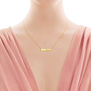Gioielli di moda <span class=keywords><strong>925</strong></span> <span class=keywords><strong>collana</strong></span> <span class=keywords><strong>con</strong></span> <span class=keywords><strong>nome</strong></span> personalizzato inciso <span class=keywords><strong>in</strong></span> <span class=keywords><strong>argento</strong></span> Sterling Bar - Product Image 6