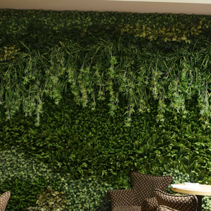 Customized Green Garden Decoration Fence <strong>Vertical</strong> <strong>Planter</strong> and Artificial Box Hedge <strong>Wall</strong> Made of Durable Plastic - Product Image 5