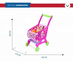 Mini carrito de compras súper divertido <span class=keywords><strong>para</strong></span> <span class=keywords><strong>niñas</strong></span>, juego de comida, juguete de cocina, barato - Product Image 5