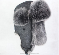50% lana de invierno mongol Ushanka cazador ruso sombrero de estilo