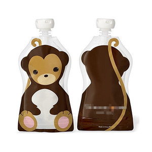 Pochettes alimentaires biodégradables, sacs sans BPA à impression personnalisée, réutilisables pour bébés - Product Image 1