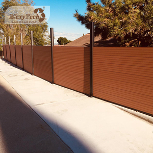 Maison jardin patio résistant aux UV et imperméable à l'eau en plastique composite en bois wpc <span class=keywords><strong>180x180</strong></span> cm clôture - Product Image 2