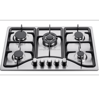 Plaque de cuisson à gaz encastrable en acier inoxydable plaque de cuisson électrique à 5 brûleurs allumage électronique classe de langue allemande prix d'efficacité énergétique