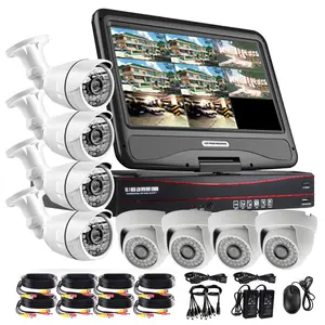 Economic 8ch 1.0 M HD AHD DVR CCTV Camera KIT