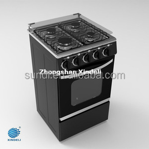 50*50 حجم 21 بوصة المستخدمة في المنزل الغاز بطة صنع فرن موقد غاز 4 شعلات غاز للطهي مع فرن وظيفة
