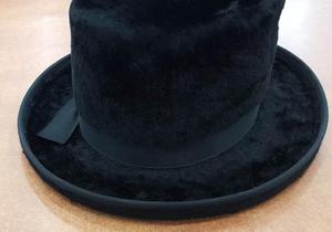 <span class=keywords><strong>Cappello</strong></span> Fedora Nero Retrò di Alta Qualità per <span class=keywords><strong>Uomo</strong></span> Adulto in Feltro di Pelliccia di Coniglio Spazzolato a Pelo Lungo Stile <span class=keywords><strong>Borsalino</strong></span> Ebraico - Product Image 5