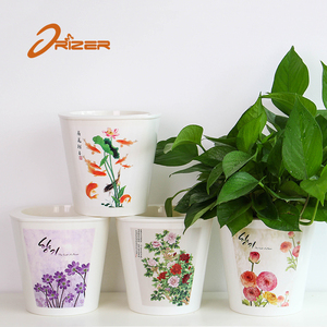 Nueva llegada del producto muestra libre auto riego maceta para interior olla para <span class=keywords><strong>la</strong></span> planta <span class=keywords><strong>de</strong></span> <span class=keywords><strong>la</strong></span> flor - Product Image 1