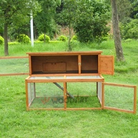 Cage à lapins en bois imperméable, cages d'élevage de lapins