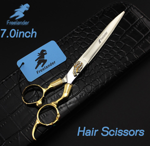 Set di Forbici Professionali per Parrucchieri Stile Retrò Freelander 7.0 Pollici, Forbici da Barbiere di Alta Qualità per Salone - Product Image 2