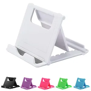 White tablet stand for note 9 desktop multi angle portable dual folding cute desk holder cell phone