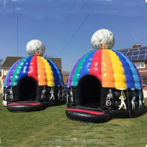 High Quality Commercial Crazy Inflatable Music Tent Small Bounce House Mini Disco Dome Castle good supplier