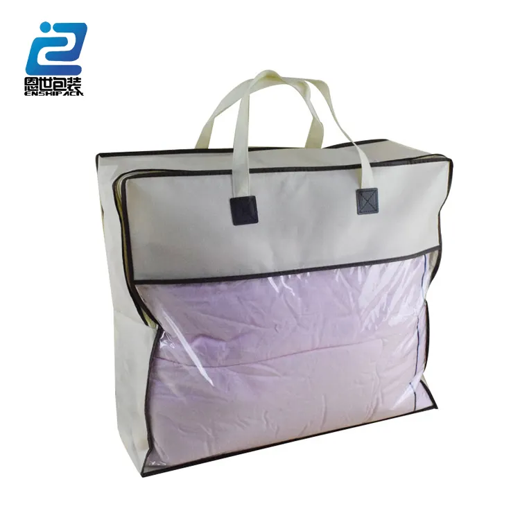 Пластиковая сумка для хранения одежды на молнии из ПВХ, Упаковочная Сумка для одеял