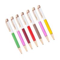 Jinghao marca Japón EE. UU. tubo vacío bolígrafo flotantes de la brillo pluma con oro rosa Accesorios
