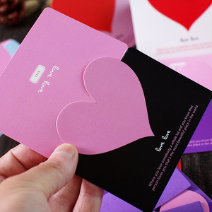 Tarjeta creativa de boda, Navidad, Año Nuevo, Día de San Valentín, bendición, forma de corazón, tarjeta de felicitación de bendición de Acción de Gracias - Product Image 1
