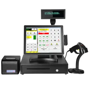 15 Inch All in One Touch Screen PC/ POS Cashier Payment Machine Capacitive Screen