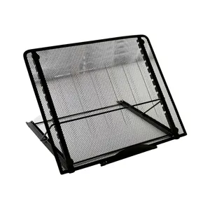 Portable Adjustable Metal Mesh Table Vented Mount Cooling Foldable Monitor Laptop Desk Stand