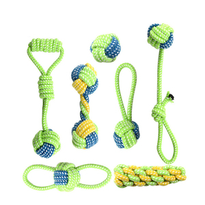 Jouet en corde de coton pour chien, animal de compagnie, écologique, interactif, Indestructible, à mâcher - Product Image 5